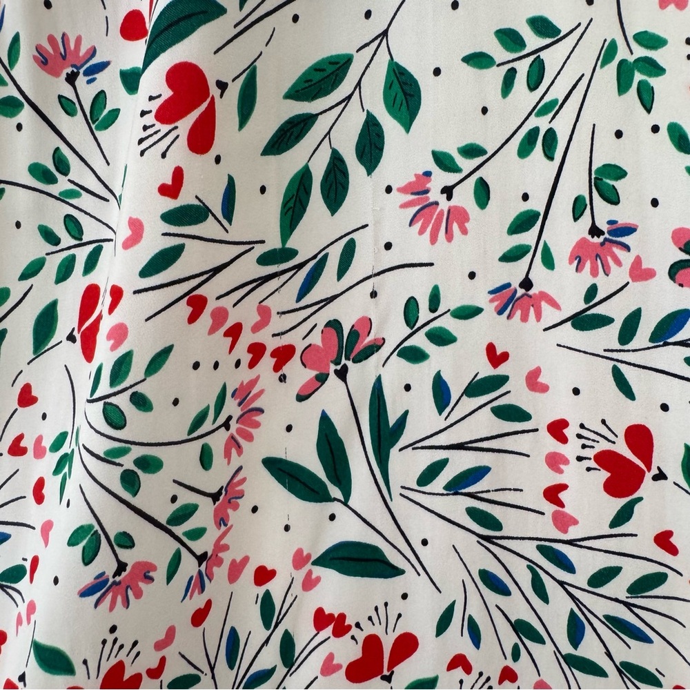 Boden Victoria Midi Dress in Floral Garden Party, Contrasting Belt Size 10 - Picture 15 of 16